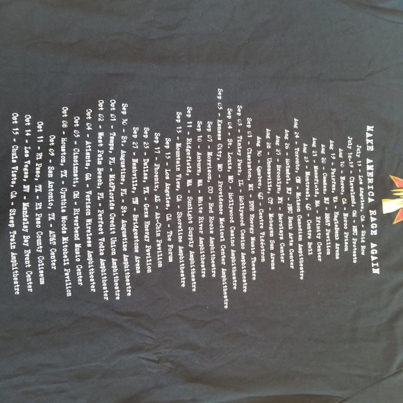 Black TShirt Make America Rage Again Concert XL - Picture 7 of 7
